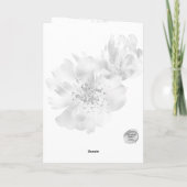 Carte De Remerciements ***Sky Blue ombre Clouds Flowers (Dos)