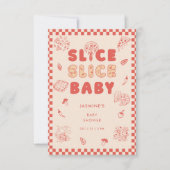 Carte De Remerciements Slice Slice Baby Pizza Hand Drawn Baby Shower (Devant)