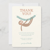 Carte De Remerciements Slumberkins Sloth Birthday (Devant)