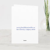 CARTE DE REMERCIEMENTS SNAPDRAGONS BLANCS (Dos)