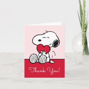 Carte De Remerciements Snoopy Remerciement pour Baby Shower Little Swee