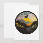 Carte De Remerciements Snowdonia (Devant / Derrière)