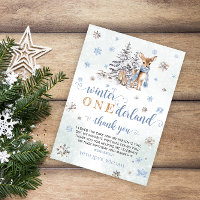 Snowflakes hiver de cerf Onederland Anniversaire