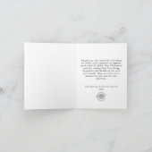 Carte De Remerciements Snowflics Entreprise Noël Arbre de vacances (Intérieur)