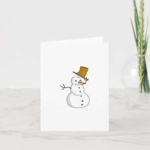 Carte De Remerciements Snowman