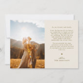 Carte De Remerciements So Blessed Cream Wedding Photo (Dos)