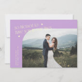 Carte De Remerciements So Blessed Lemon Wisteria Wedding Photo (Devant)
