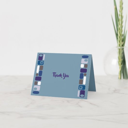 Carte De Remerciements SO MOD Bar Mitzvah Thank You Card (Devant)