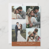 Carte De Remerciements So Much Love Elegant Wedding Photo Terracotta (Devant)
