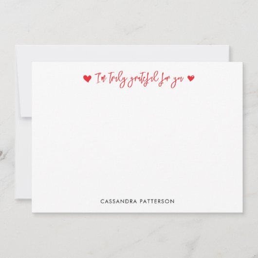 Carte De Remerciements So Truly Grateful Thank You Note Card (Devant)