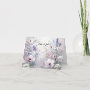 Carte De Remerciements Soft Fleur sauvage Meadow Daydream