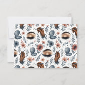 Carte De Remerciements Soft Floral Lash Artist Beauty Studio (Dos)