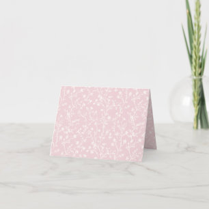 Carte De Remerciements Soft Meadow Neutral - Rose Pâle