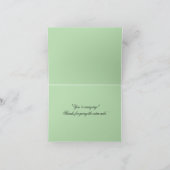 Carte De Remerciements Soft Mint Cross-Star Pattern Thank You Card (Intérieur)