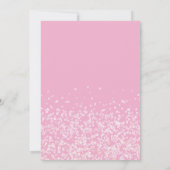 Carte De Remerciements Soft Pink Glitter Thank You Heart Script (Dos)