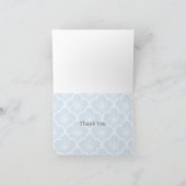 Carte De Remerciements Soft Sakura Neutral - Powder Blue (Intérieur)