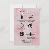 Carte De Remerciements Soins aux bougies rose esthétique (Devant)