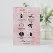 Carte De Remerciements Soins aux bougies rose esthétique (Debout devant)