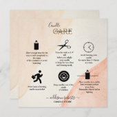 Carte De Remerciements Soins aux chandelles Orange Professional (Devant / Derrière)