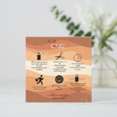 Carte De Remerciements Soins aux chandelles Orange Professional (Debout devant)