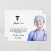 Carte De Remerciements Soins infirmiers (Devant / Derrière)