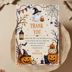 Carte De Remerciements Soirée Halloween