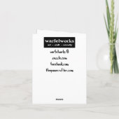 CARTE DE REMERCIEMENTS SOIS MA VALENTINE (Dos)