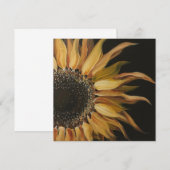 Carte De Remerciements soleil jaune clair (Devant / Derrière)