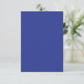 Carte De Remerciements Solid Deep Blue Backdrop | Bold Minimalist Design (Debout devant)