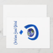 Carte De Remerciements Solidarité chrétienne (Devant / Derrière)