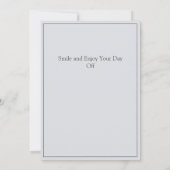 Carte De Remerciements Solidarité Travailleur Unité Fête du Travail avec (Dos)