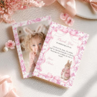 Some Bunny Is One Lapin Toile Rose