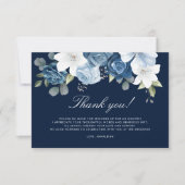 Carte De Remerciements Something Blue Before I Do Baby Shower (Devant)