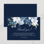 Carte De Remerciements Something Blue Before I Do Baby Shower Nuptial (Devant / Derrière)