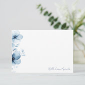 Carte De Remerciements Something Blue Before I Do Bridal Shower (Debout devant)