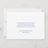 Carte De Remerciements Something blue before i do hydrangea bridal shower (Dos)