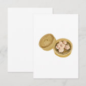 Carte De Remerciements Somme de Dim| Shumai| 烧 麦 (Devant / Derrière)