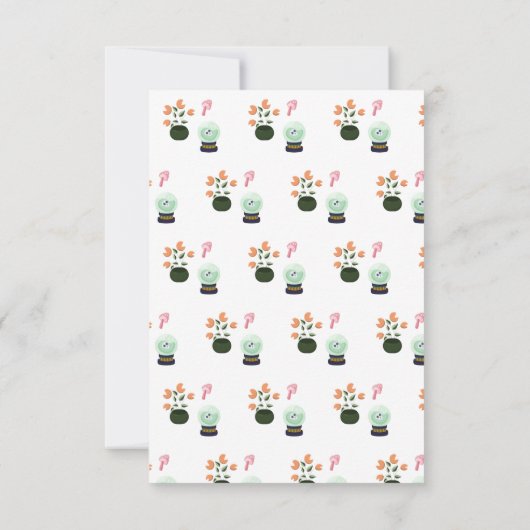 Carte De Remerciements Sorcière verte mignonne et méchante pour un annive (Dos)