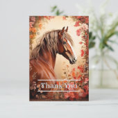 Carte De Remerciements Sorrel Horse (Debout devant)