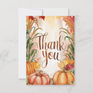 Carte De Remerciements Souhaits simples Automne automne