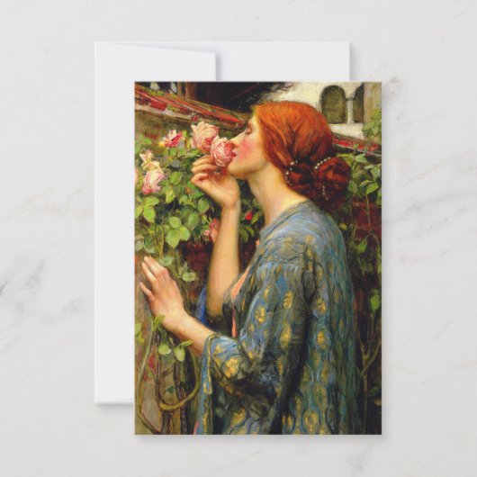 Carte De Remerciements Soul of the Rose John William Waterhouse (Devant)