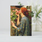 Carte De Remerciements Soul of the Rose John William Waterhouse (Debout devant)