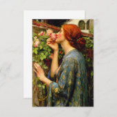 Carte De Remerciements Soul of the Rose John William Waterhouse (Devant / Derrière)