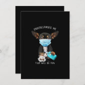 Carte De Remerciements Sous-Estimez-Moi Que Le Chien Qui Va S'Amuser Dit (Devant / Derrière)