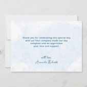 Carte De Remerciements Sous le Baby shower marin (Dos)