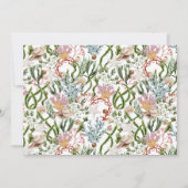 Carte De Remerciements Sous-marin Coral Coques Couples Douche (Dos)