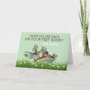Carte De Remerciements soutien chirurgical - retour sur pieds - Bien vite