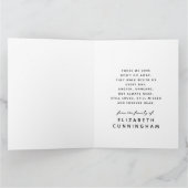 Carte De Remerciements Souvenez-vous de Memorial Modern Simple Photo Élég (Intérieur)