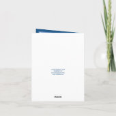 Carte De Remerciements Souvenirs Classic Blue 6 Photo N'Importe Quelle Oc (Dos)