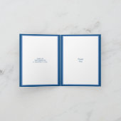 Carte De Remerciements Souvenirs Classic Blue 6 Photo N'Importe Quelle Oc (Intérieur)